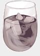 Die Abbildung zeigt ein Glas mit Eiwürfeln, dass mit Cold-Brew-Kaffee aufgefüllt wurde
