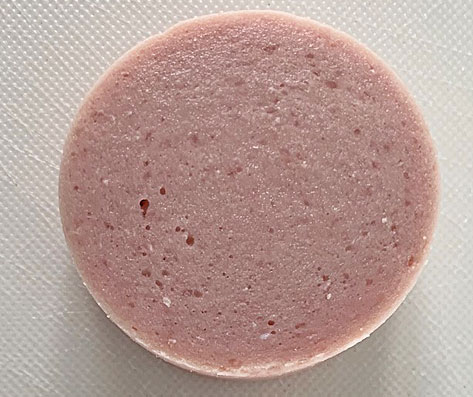 Ein Stck Fleischwurst.